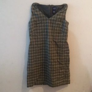 Green plaid dress